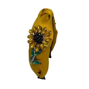 The Sunflower Gold Bedazzled Headband